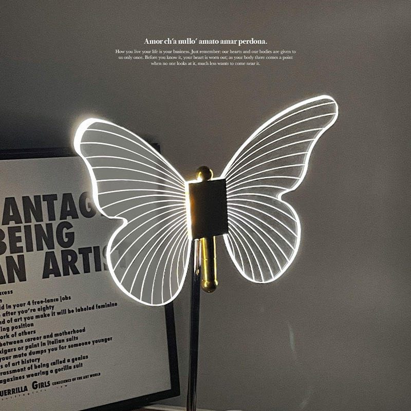 Butterfly Crystal Bordlampe