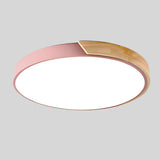 Nordic Wooden Macaroon Circular taklampe i tre