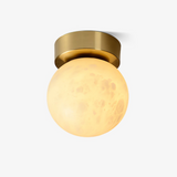 Moon Alabaster Taklampe