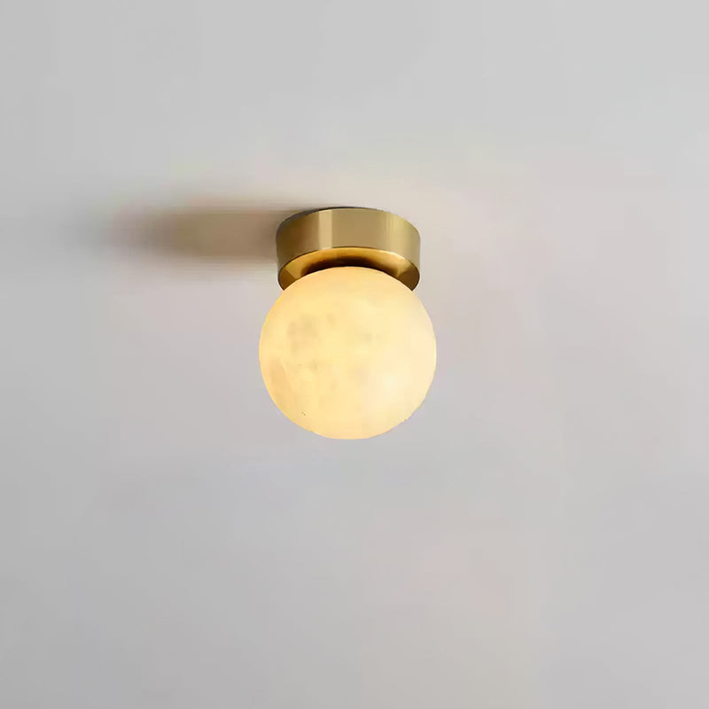 Moon Alabaster Taklampe