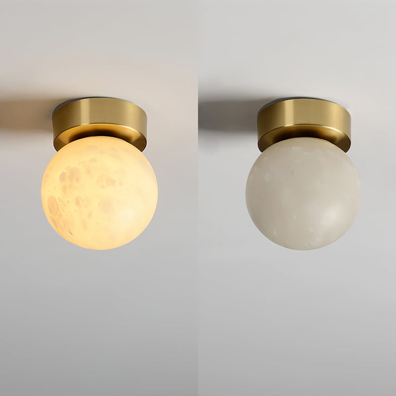 Moon Alabaster Taklampe