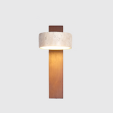 Wabi Sabi Off-white vegglampe i travertin