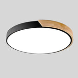 Nordic Wooden Macaroon Circular taklampe i tre