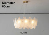 Feather™ - Luxuriöse Pendelleuchte mit Glasfedern