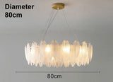 Feather™ - Luxuriöse Pendelleuchte mit Glasfedern