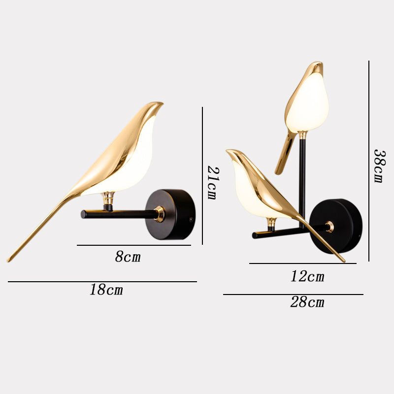 MrBird™ | Moderne vegglampe i form av fugler